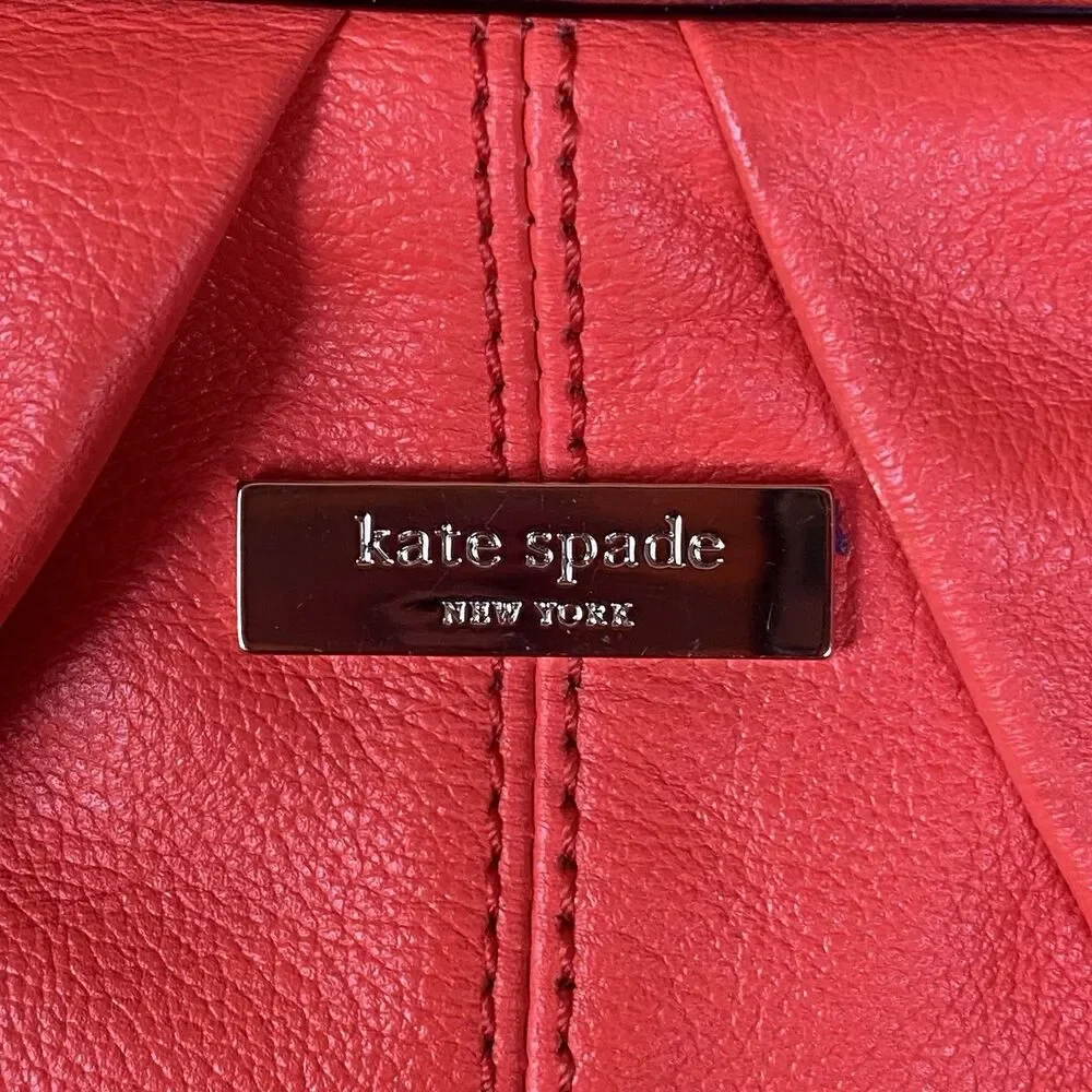 Kate Spade Flame Red Five Points Camille Large Crossbody/ Shoulder Bag